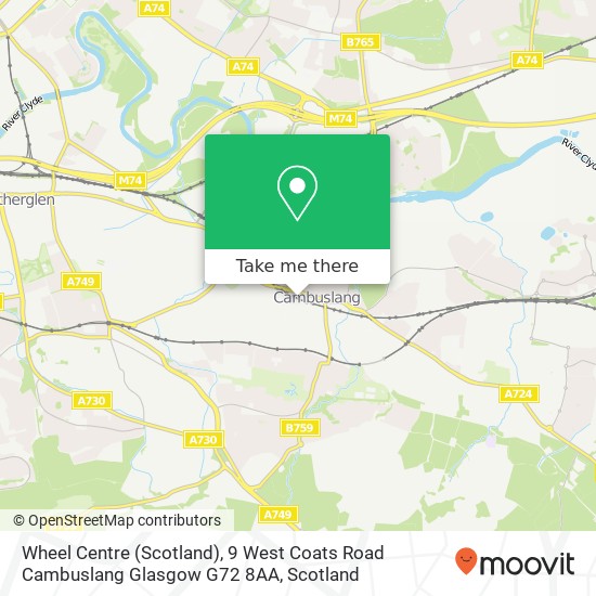 Wheel Centre (Scotland), 9 West Coats Road Cambuslang Glasgow G72 8AA map