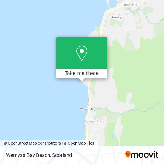 Wemyss Bay Beach map