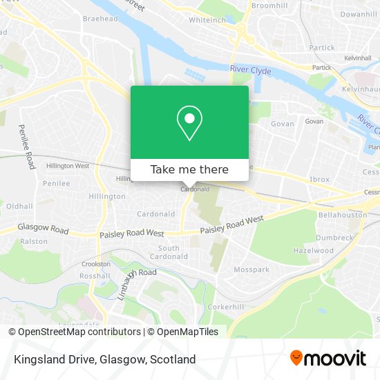 Kingsland Drive, Glasgow map