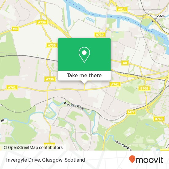 Invergyle Drive, Glasgow map