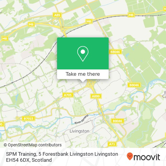 SPM Training, 5 Forestbank Livingston Livingston EH54 6DX map