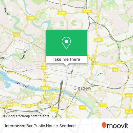 Intermezzo Bar Public House, 22 Renfrew Street Merchant City Glasgow G2 3BW map