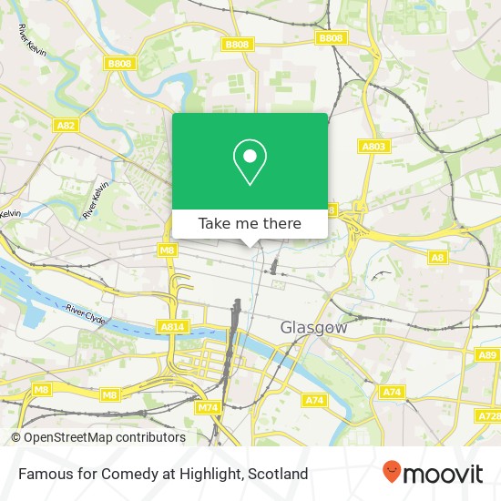 Famous for Comedy at Highlight map