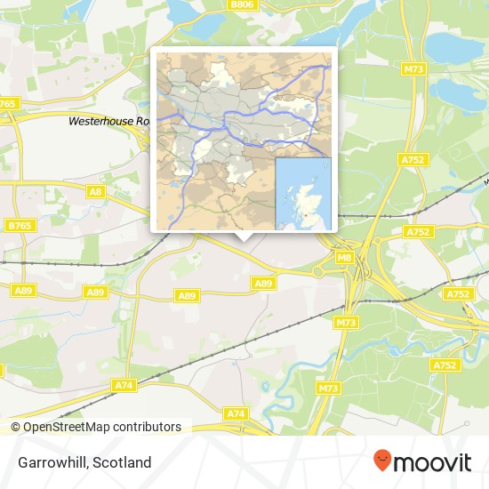 Garrowhill map