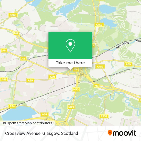 Crossview Avenue, Glasgow map