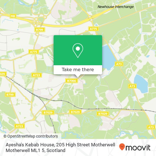 Ayesha's Kebab House, 205 High Street Motherwell Motherwell ML1 5 map