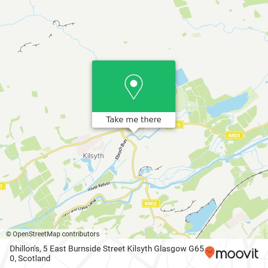 Dhillon's, 5 East Burnside Street Kilsyth Glasgow G65 0 map