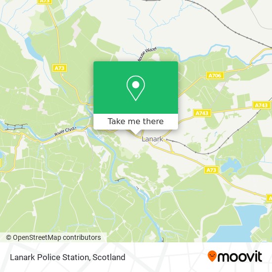 Lanark Police Station map