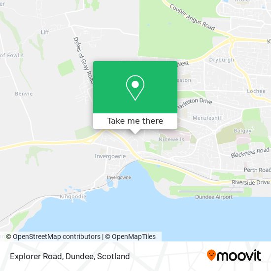 Explorer Road, Dundee map