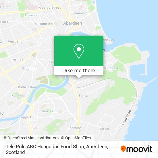 Tele Polc ABC Hungarian Food Shop, Aberdeen map