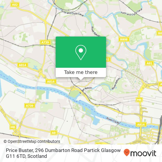 Price Buster, 296 Dumbarton Road Partick Glasgow G11 6TD map