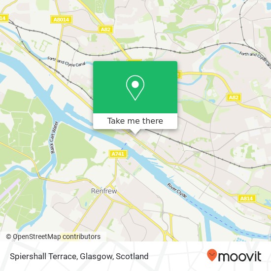 Spiershall Terrace, Glasgow map