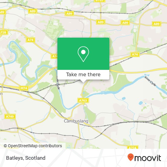 Batleys, Clydesmill Place Mount Vernon Glasgow G32 8RF map