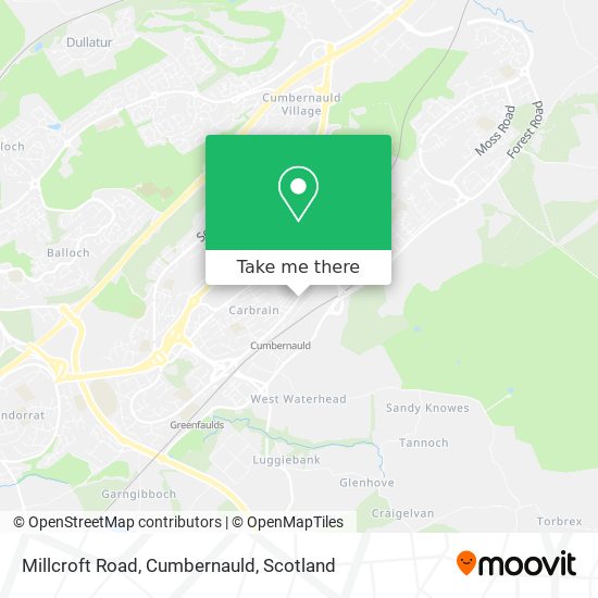 Millcroft Road, Cumbernauld map