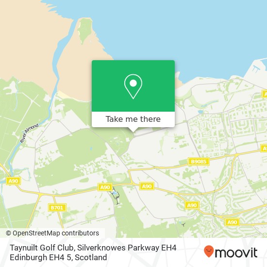 Taynuilt Golf Club, Silverknowes Parkway EH4 Edinburgh EH4 5 map