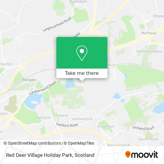 Red Deer Village Holiday Park map