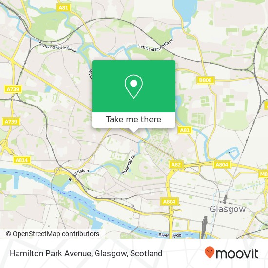 Hamilton Park Avenue, Glasgow map