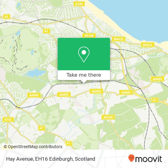Hay Avenue, EH16 Edinburgh map