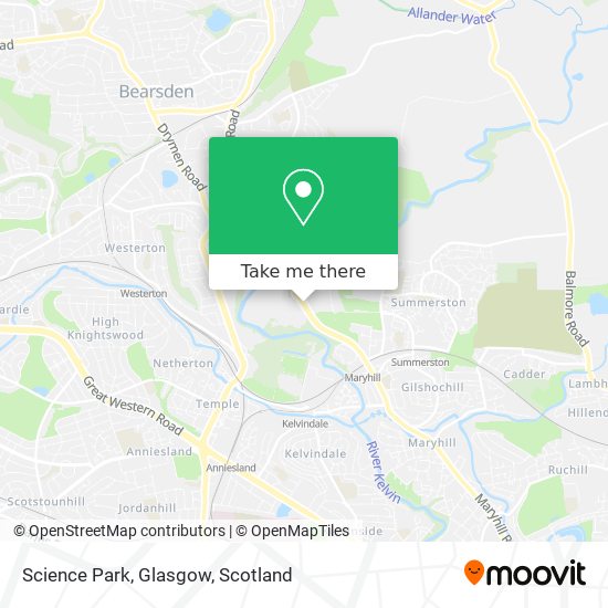 Science Park, Glasgow map