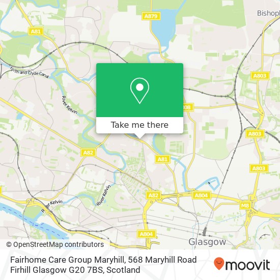 Fairhome Care Group Maryhill, 568 Maryhill Road Firhill Glasgow G20 7BS map
