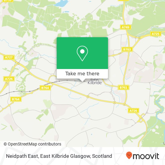 Neidpath East, East Kilbride Glasgow map