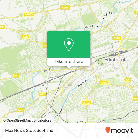 Max News Stop map