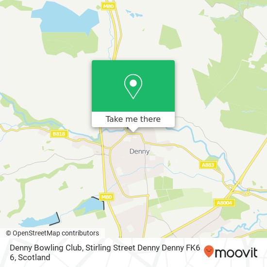 Denny Bowling Club, Stirling Street Denny Denny FK6 6 map
