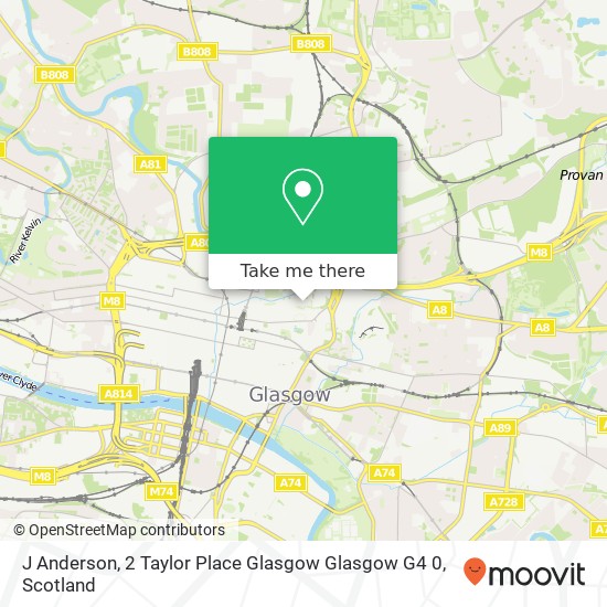 J Anderson, 2 Taylor Place Glasgow Glasgow G4 0 map