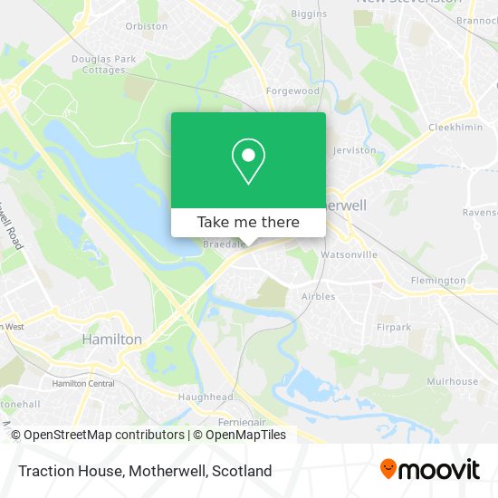 Traction House, Motherwell map