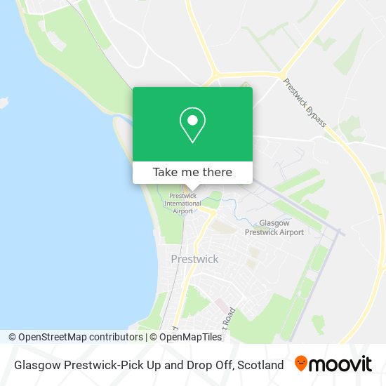 Glasgow Prestwick-Pick Up and Drop Off map