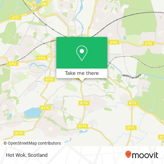 Hot Wok, 2 Rowan Street Castlehead Paisley PA2 6RH map