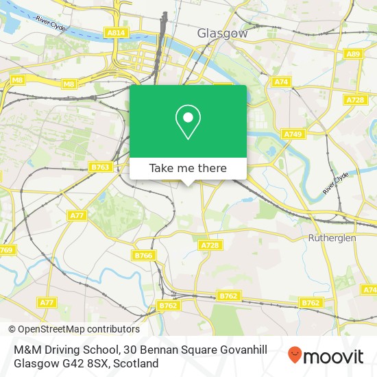 M&M Driving School, 30 Bennan Square Govanhill Glasgow G42 8SX map