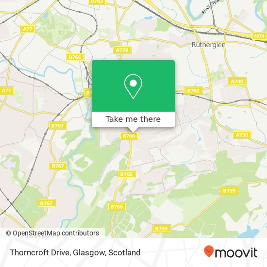 Thorncroft Drive, Glasgow map