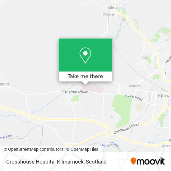 Crosshouse Hospital Kilmarnock map