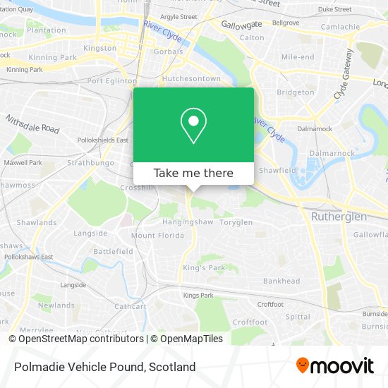 Polmadie Vehicle Pound map