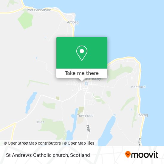 St Andrews Catholic church map