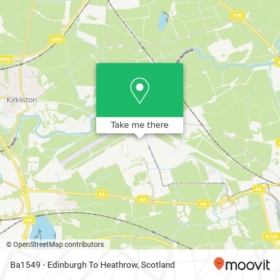 Ba1549 - Edinburgh To Heathrow map