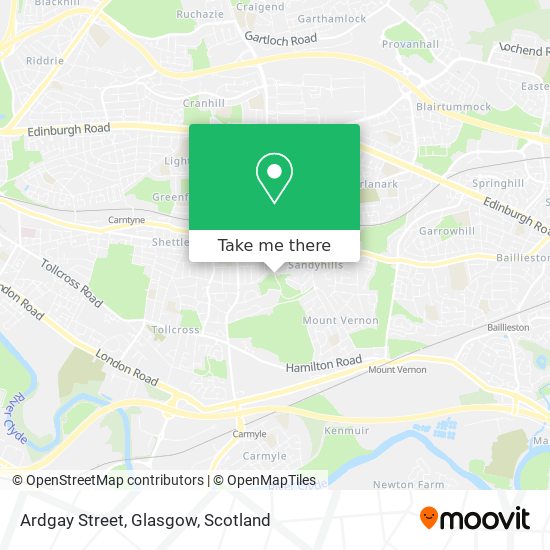 Ardgay Street, Glasgow map