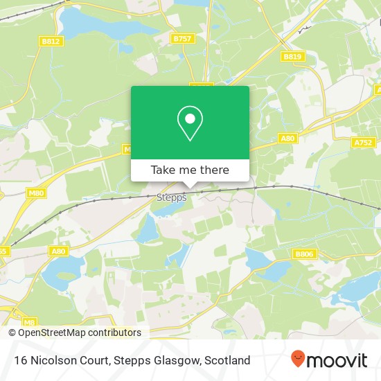 16 Nicolson Court, Stepps Glasgow map