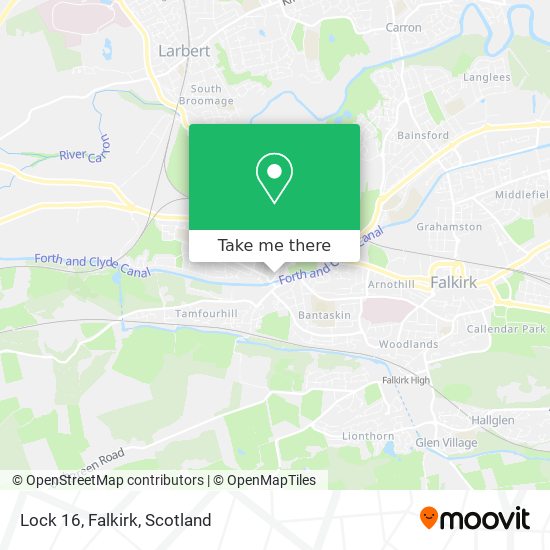 Lock 16, Falkirk map