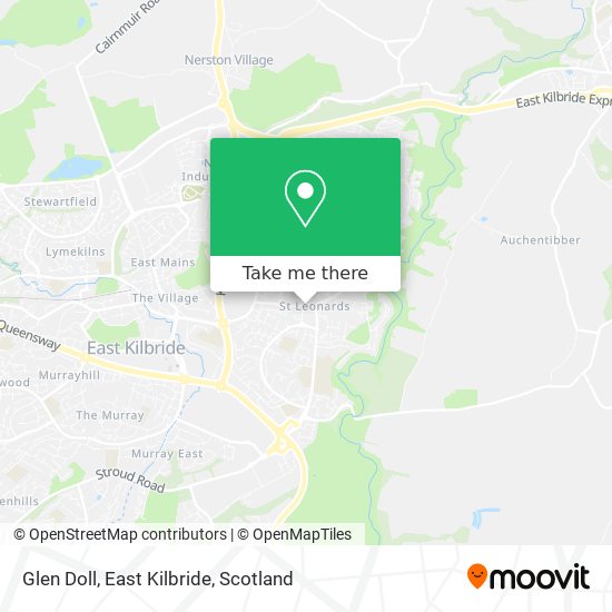 Glen Doll, East Kilbride map