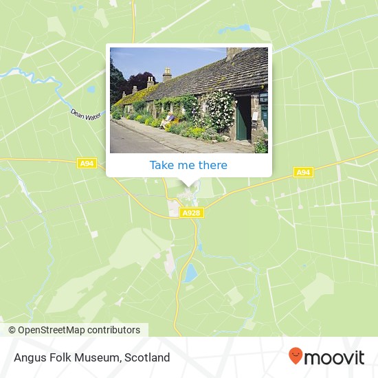 Angus Folk Museum map