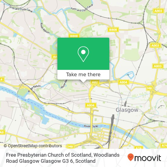 Free Presbyterian Church of Scotland, Woodlands Road Glasgow Glasgow G3 6 map