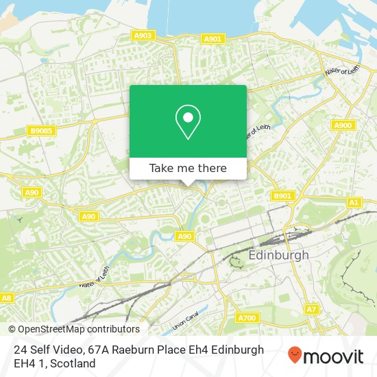 24 Self Video, 67A Raeburn Place Eh4 Edinburgh EH4 1 map