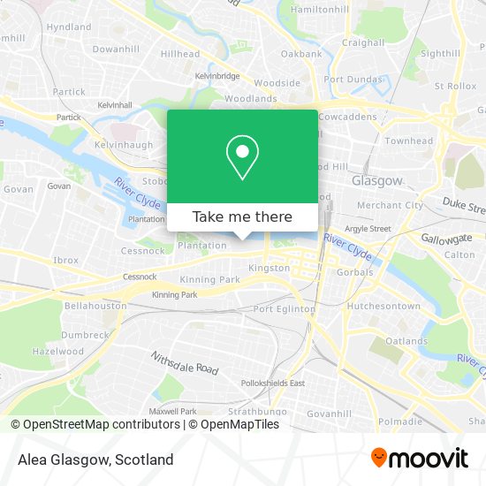 Alea Glasgow map