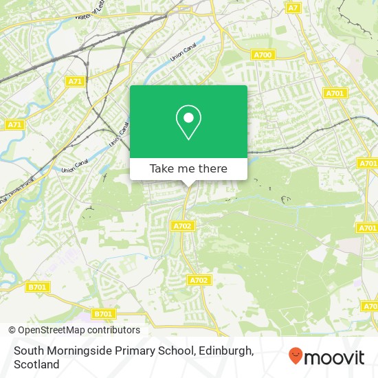 South Morningside Primary School, Edinburgh map