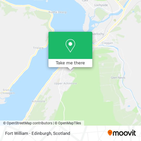 Fort William - Edinburgh map