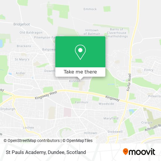 St Pauls Academy, Dundee map