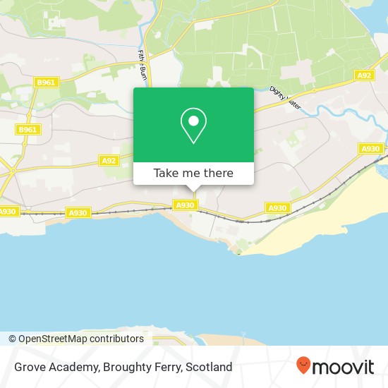 Grove Academy, Broughty Ferry map
