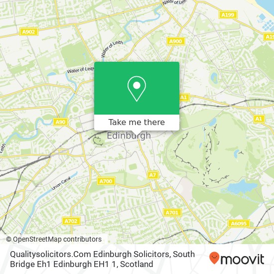 Qualitysolicitors.Com Edinburgh Solicitors, South Bridge Eh1 Edinburgh EH1 1 map
